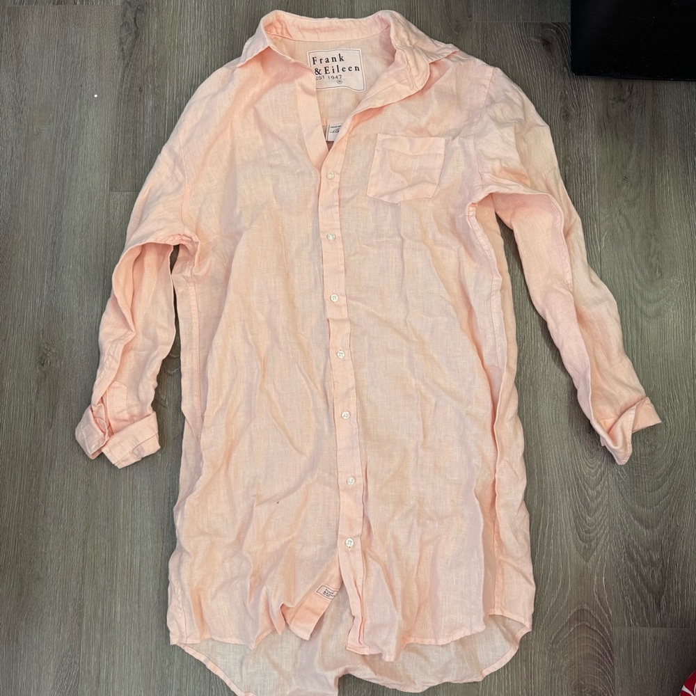 Frank & Eileen Mary Classic shirt dress 100% Linen